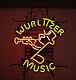 Wurlitzer Music Real Glass Neon Sign For Room Handmade Display Store Bar Sign