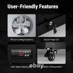 Yeego Commercial Display Beverage Refrigerator 27.12 Cu. Ft For Supermarket/Store