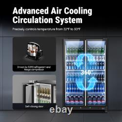 Yeego Commercial Display Beverage Refrigerator 27.12 Cu. Ft For Supermarket/Store