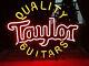 Yellow And Red Guitars Taylor Display Beer Custom Neon Sign Store Neon Wall Sign