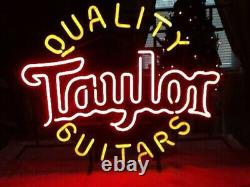Yellow and Red Guitars Taylor Display Beer Custom Neon Sign Store Neon Wall Sign