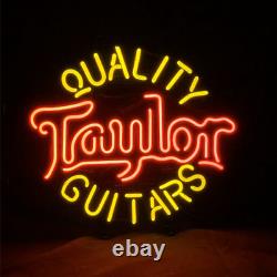 Yellow and Red Guitars Taylor Display Beer Custom Neon Sign Store Neon Wall Sign