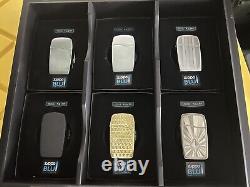 Zippo Lighter Blu 2007 Full Store Glass Display Six Pieces